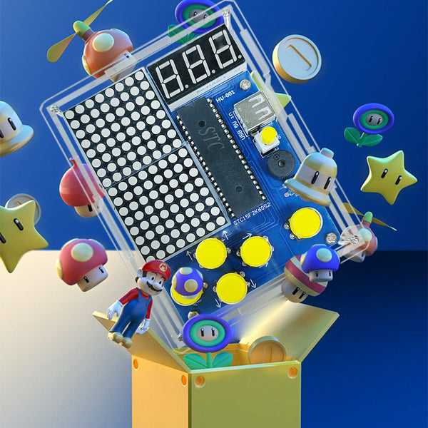 Gikfun Electronic Game Machine Soldering Projects Soldering Practice Kit with 4 Retro Classic Games for School Learning Project