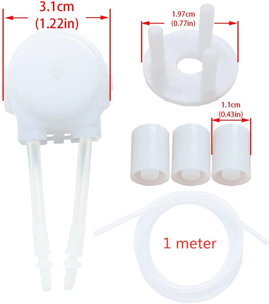 Gikfun 12V DC DIY Peristaltic Dosing Pump Head with Silicone Tube Replacement for Aquarium Chemical Lab Analytical Water EK1990