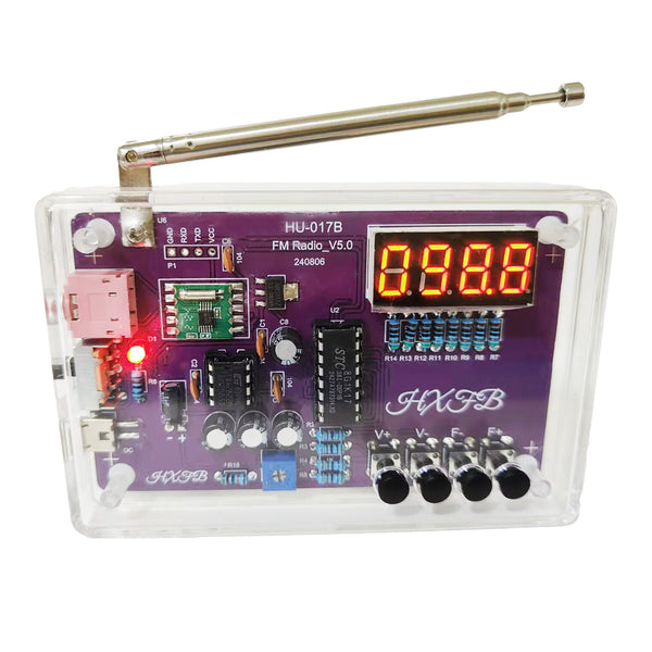 Gikfun Portable FM Radio Kit Soldering Practice Kit DIY School Project Electronic Soldering Hobbyist Kit FM 87-108MHz with 2 Power Modes EK2163