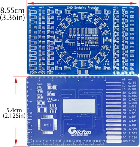 Gikfun 100pcs  DIY SMD SMT Welding Practice Soldering Skill Training Board Led EK7026