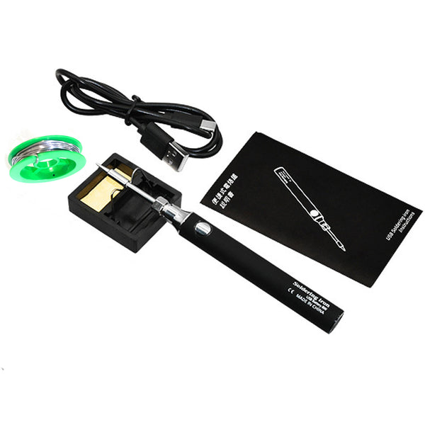 Gikfun Cordless USB Rechargeable Soldering Iron Kit, 3 Adjustable Temperatures with Rapid Heating for Electronics DIY and Home Appliance Repair EK8490