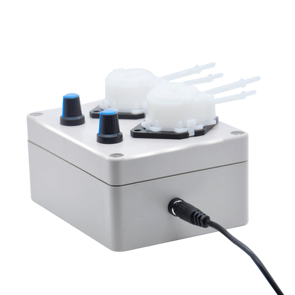 Gikfun DC 12V Adjustable Peristaltic Liquid Pump,Dosing Pump,Hose Pump,Dosing Head, 8-70 ml/min with Adapter for Chemicals, Liquids, Aquarium Lab Analytical