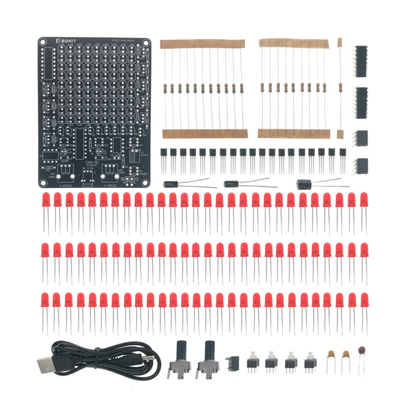 Gikfun LED Chaser Kit Soldering Practice Kit PCB Board for School Learning Project