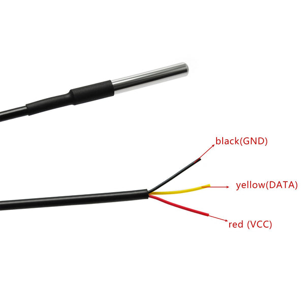 Gikfun DS18B20 Temperature Sensor Waterproof Digital Thermal Probe Sensor for Arduino (Pack of 5pcs)