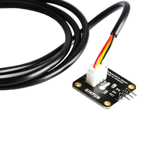 Gikfun Custom 100PCS 6 meters DS18B20 Waterproof Digital Temperature Sensor with Adapter Module for Arduino