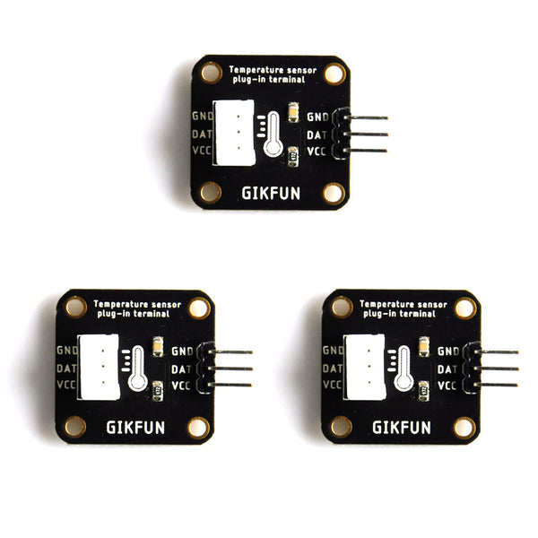 Gikfun Custom 100PCS 6 meters DS18B20 Waterproof Digital Temperature Sensor with Adapter Module for Arduino