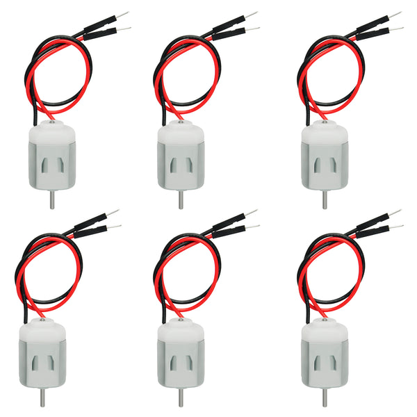 Gikfun 1000 Packs 1.5V-6V Type 130 Miniature DC Motors for Arduino Hobby Projects Diy (Case pack of 6pcs)