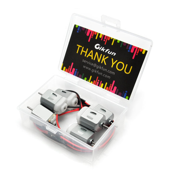 Gikfun 1000 Packs 1.5V-6V Type 130 Miniature DC Motors for Arduino Hobby Projects Diy (Case pack of 6pcs)