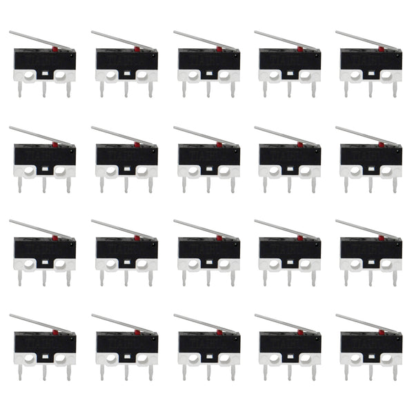 Gikfun AC 1A 125V 3Pin Limit Micro Switch Long Hinge Lever