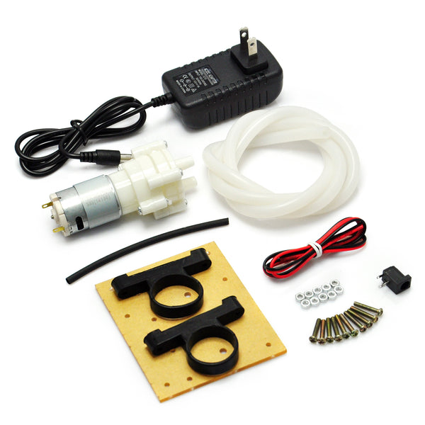 Gikfun R385 Mini Water Pump Fish Tank Motor with 12V 1A US Plug and 1m Tube for Diaphragm Pump Water Air Pump
