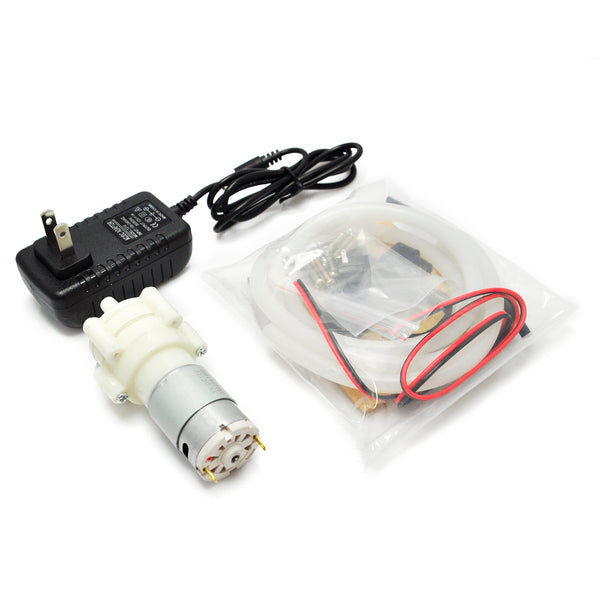 Gikfun R385 Mini Water Pump Fish Tank Motor with 12V 1A US Plug and 1m Tube for Diaphragm Pump Water Air Pump