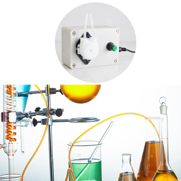 Gikfun 12V Adjustable Peristaltic Dosing Pump Liquid Metering Pump with Adapter for Aquarium Lab Analytical
