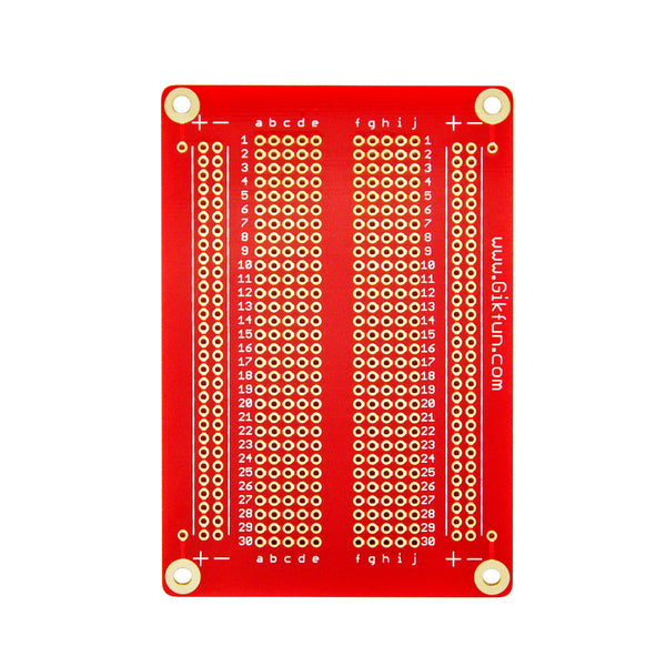 Gikfun Solder-able Breadboard Gold Plated Finish Proto Board PCB DIY Kit for Arduino (Pack of 5PCS)