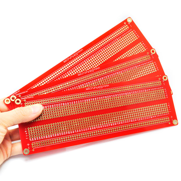 Gikfun 900PCS Large Solder-able Breadboard Gold Plated Finish Proto Board PCB DIY Kit for Arduino