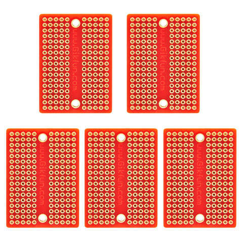 Gikfun Mini Solder-able Breadboard Gold Plated Finish Proto Board PCB for Arduino Electronic DIY (Pack of 5PCS)