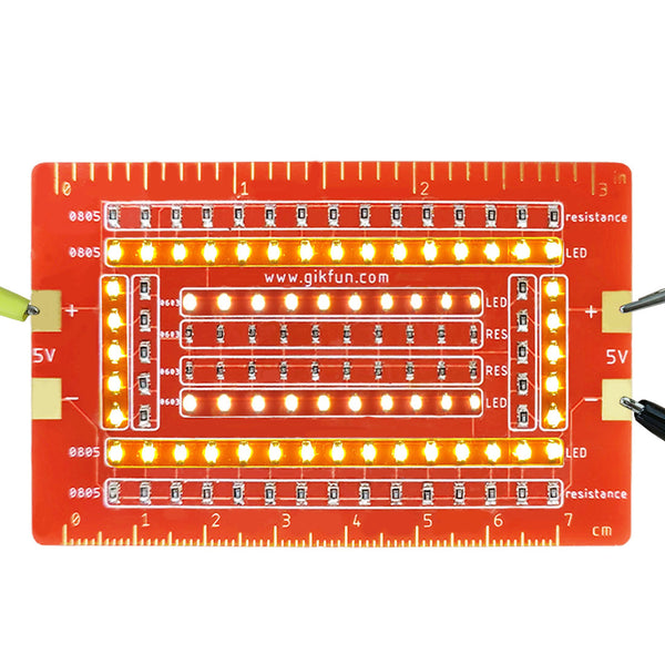 Gikfun Soldering Practice Kit SMD SMT Welding Skill Training Board DIY for School Learning Project