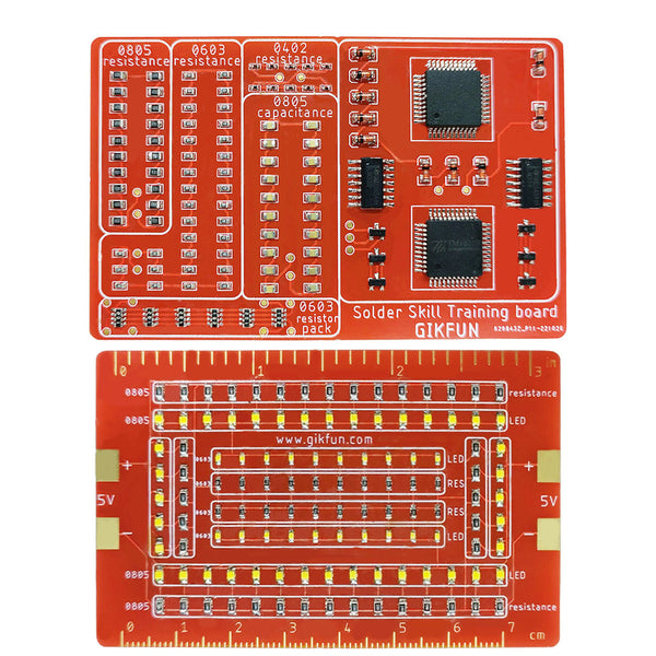 Gikfun Soldering Practice Kit SMD SMT Welding Skill Training Board DIY for School Learning Project