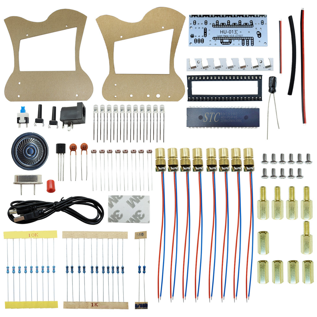 Gikfun 7 String Lyre Harp Soldering Practice Kit Electronic Learning P