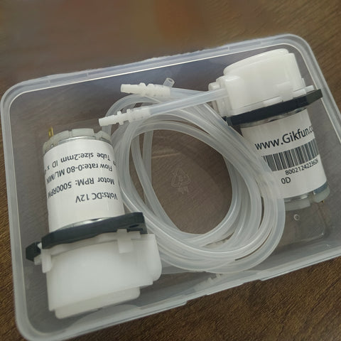 Gikfun 12V DC Dosing Pump Peristaltic Dosing Liquid Pump with Silicone Tube for Arduino Aquarium Lab