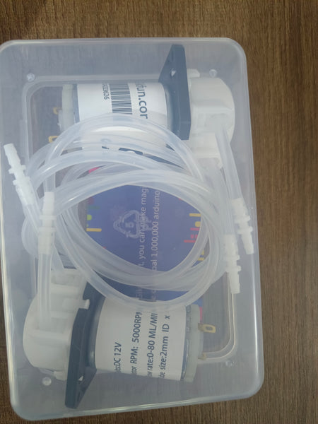 Gikfun 12V DC Dosing Pump Peristaltic Dosing Liquid Pump with Silicone Tube for Arduino Aquarium Lab