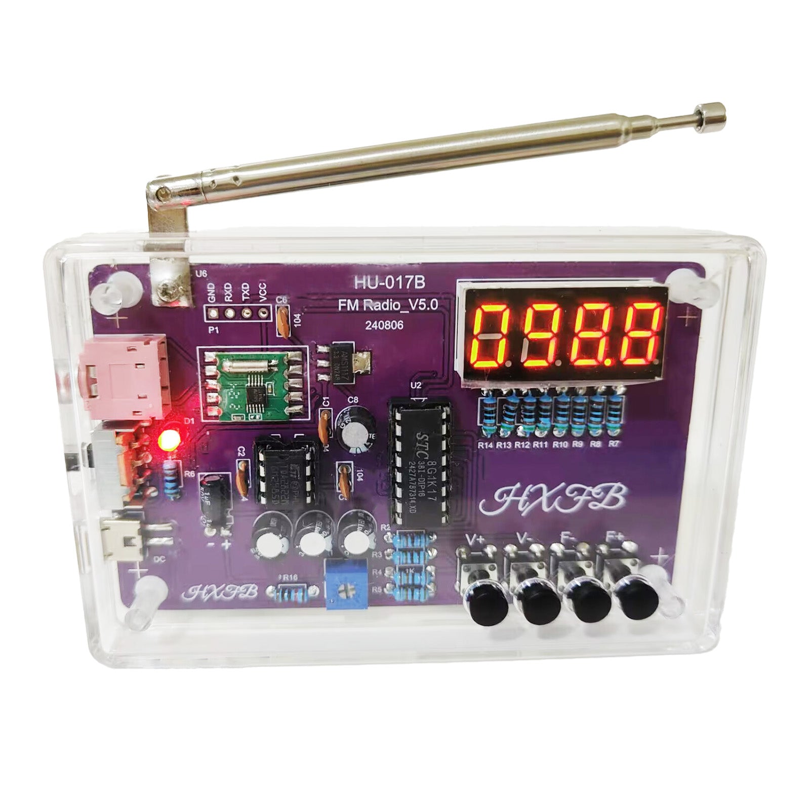 Gikfun Portable FM Radio Kit Soldering Practice Kit DIY School Project Electronic Soldering Hobbyist Kit FM 87-108MHz with 2 Power Modes EK2163