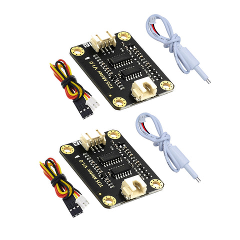 Gikfun 2PCS TDS Sensor Water Conductivity Meter, 0-1000ppm Analog Output Sensor Module with Waterproof Probe, Compatible with Arduino for Hydroponics, Labs, Water Quality Testing EK2169