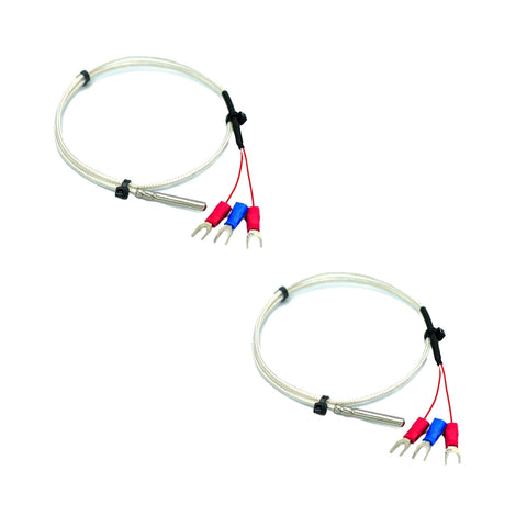 Gikfun Waterproof PT100 RTD Temperature Sensor Probe 3-Wire Stainless Steel with 0.5 Meter Cable for Arduino DIY,PID Controllers,Process Control (Pack of 2pcs) EK2170