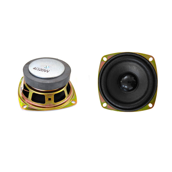Gikfun 3” 4Ohm 20W Full Range Audio Speaker Stereo Woofer Loudspeaker for Arduino Replacement DIY (Pack of 2pcs) EK2173