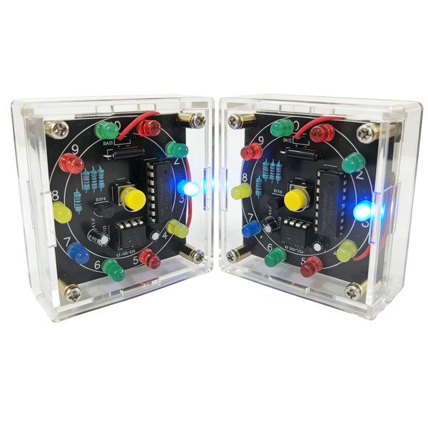 2PCS DIY Lucky Spin Wheel - Soldering Practice Kit | Soldering Skill Training PCB Board for STEM Electronics Learning Project DIY  EK2185