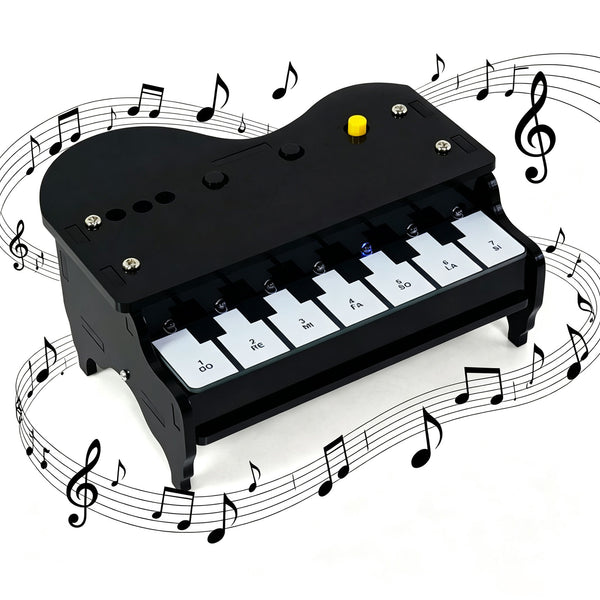 DIY Electronic Piano Soldering Kit-12 Sounds, LED, Graphic Coding | programmable piano DIY Touch the buttons Rich built-in sound effects for diverse musical expression