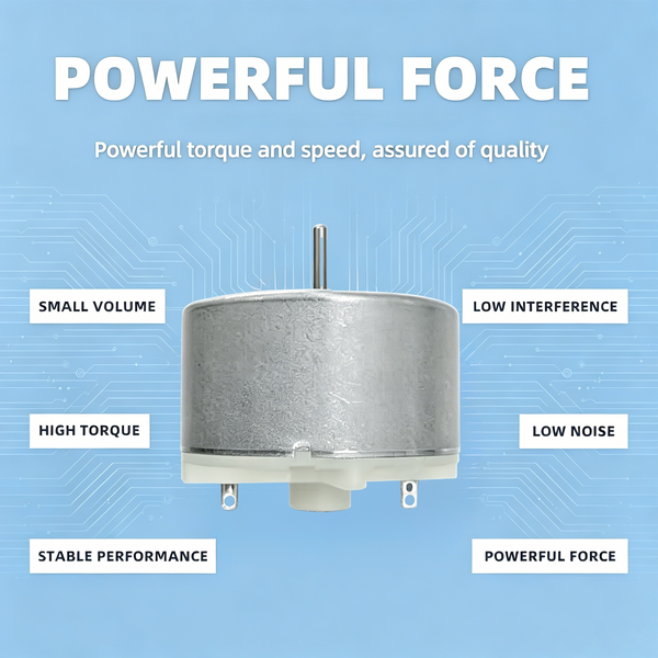 2-Pack High Torque 500 DC Motor for DIY Fan & DIY STEM Kits | Come with 1Pcs 3-Blade Soft Propeller Fan+4Pcs wire EK2188