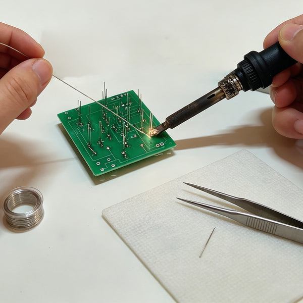 3-Set LED PCB Soldering Practice Kit DIY Electronics Learning | Soldering Skills, Clear Markings, STEM Lab, Water lamp circuit, Windmill Solder Project, Heart Shaped LED Light Soldering EK2189