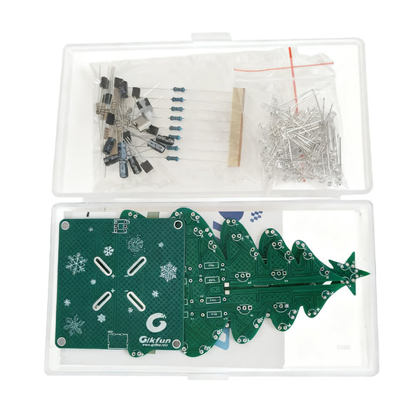 Gikfun Advanced Christmas Tree Soldering Kit DIY STEM Project for Adults Hobbyists Gift GK1033