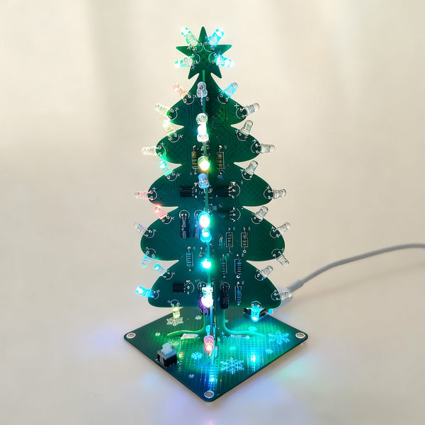 Gikfun Advanced Christmas Tree Soldering Kit DIY STEM Project for Adults Hobbyists Gift GK1033