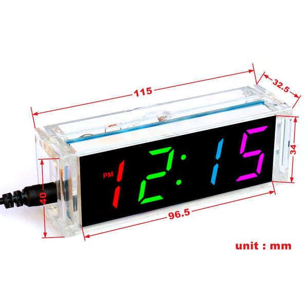 Gikfun Colorful Digital LED Electronic Alarm Clock DIY Kits Soldering Practice Learning Project
