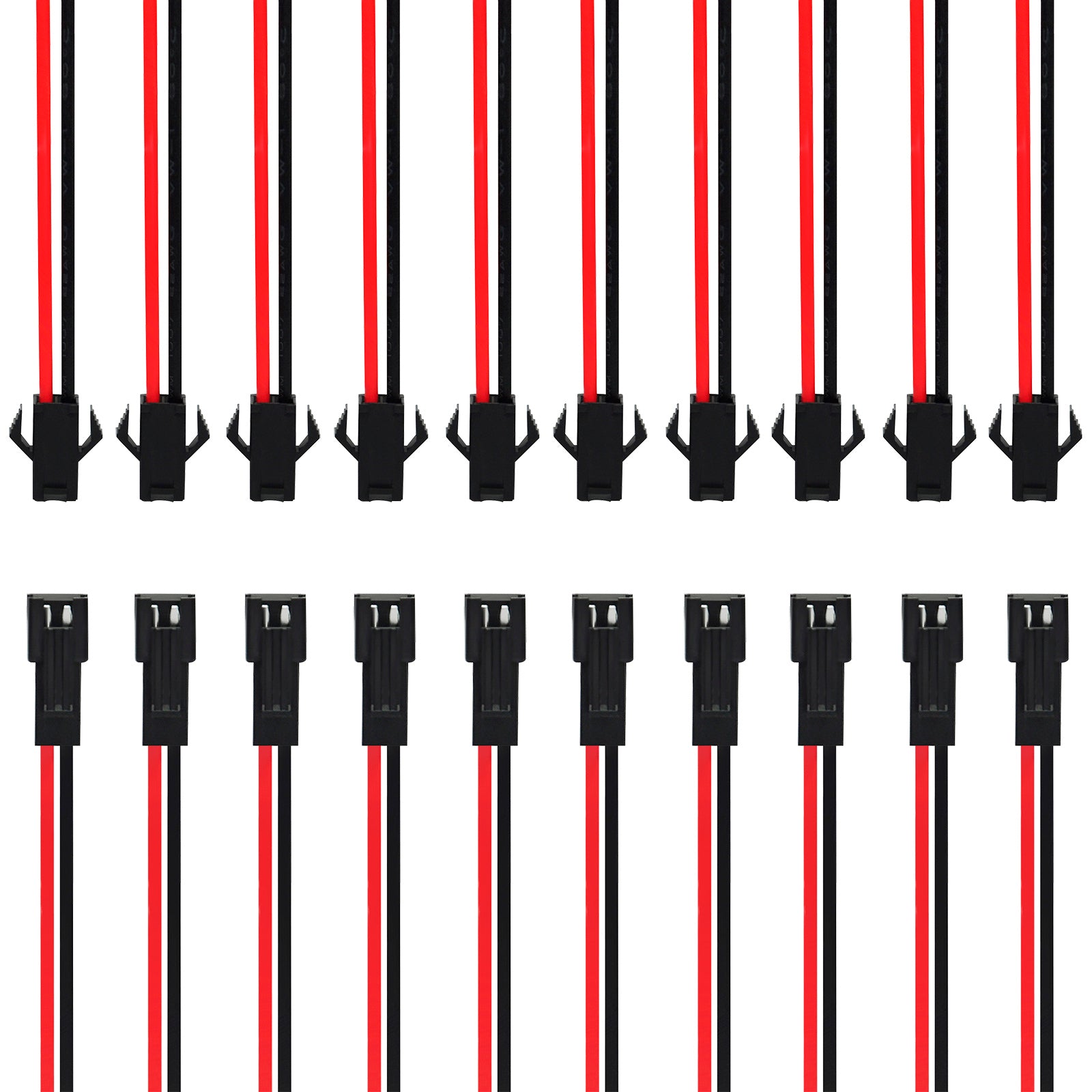 Gikfun JST SM 2-Pins 2P Female & Male Plug Connector Wire