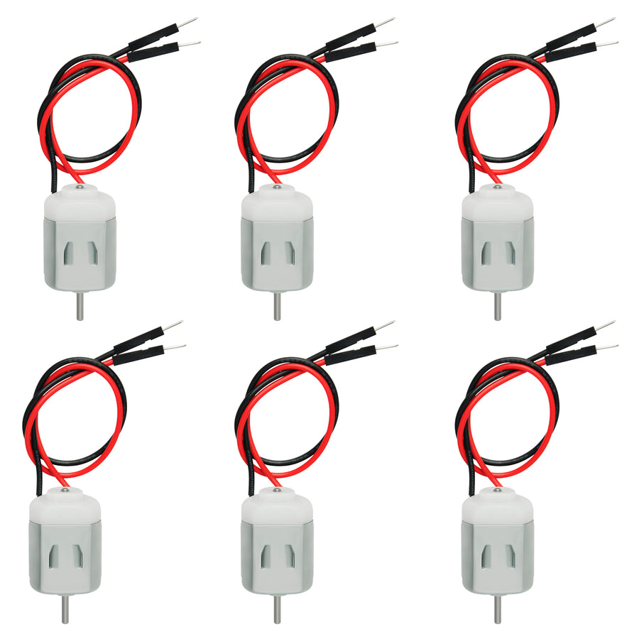 10Pcs Type 130 Mini DC Motors - 1.5V-6V Micro Motors With Wires For DIY Robot & Toy Projects - View #2
