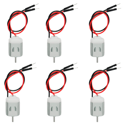 Gikfun 1.5V-6V Type 130 Miniature DC Motors for Arduino Hobby Projects Diy (Case pack of 6pcs)