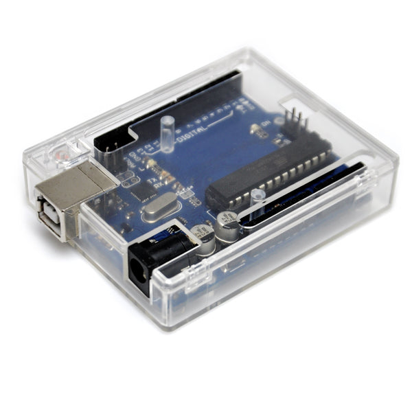 Gikfun Uno R3 Case Transparent Clear Computer Box Compatible with Arduino UNO R3