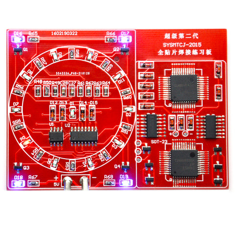 CD4017 LED in rotazione SMD NE555 Scheda di saldatura K fai CD4017 LED in rotazione SMD NE555 Scheda di saldatura K fai