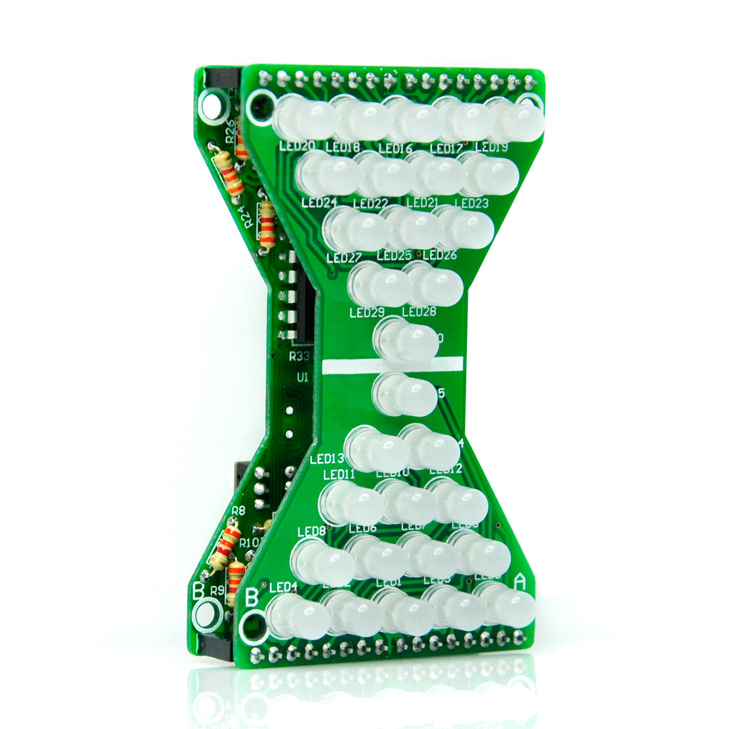 DC 5V Electronic Hourglass LED DIY Kit Double Layer PCB Board Components  Soldering Practice Kit