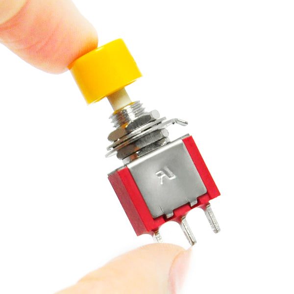 Gikfun AC 2A 250V/ 5A 120V NO/NC SPST Momentary Push Button Switch DIY Kit for Arduino (Pack of 8pcs)