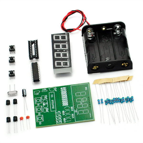 Gikfun C51 4 Bits Digital LED Electronic Soldering Clock Kits Electronic Practice Learning Board DIY Kit