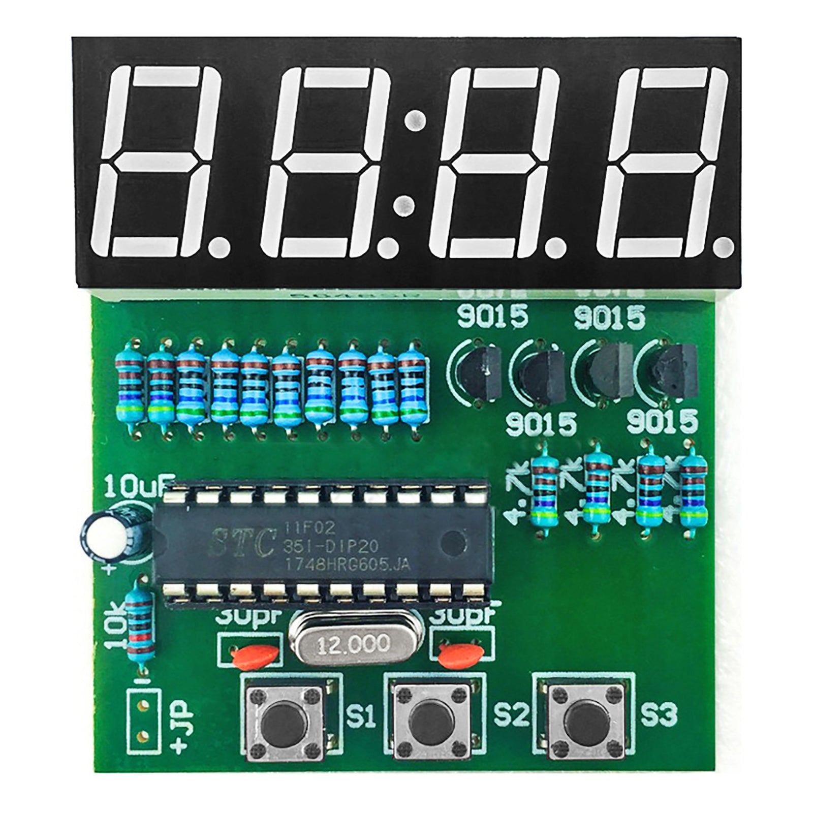 Gikfun C51 4 Bits Digital LED Electronic Soldering Clock Kits Electronic Practice Learning Board DIY Kit