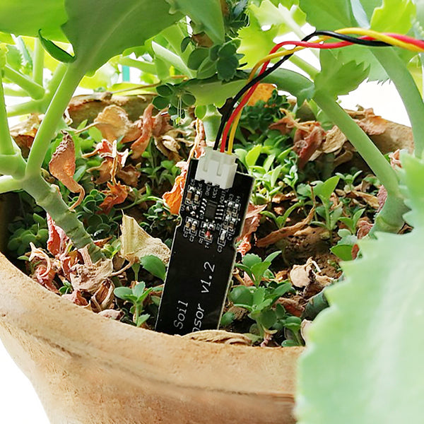 Gikfun Capacitive Soil Moisture Sensor Corrosion Resistant for Arduino Moisture Detection Garden Watering DIY (Pack of 2PCS)
