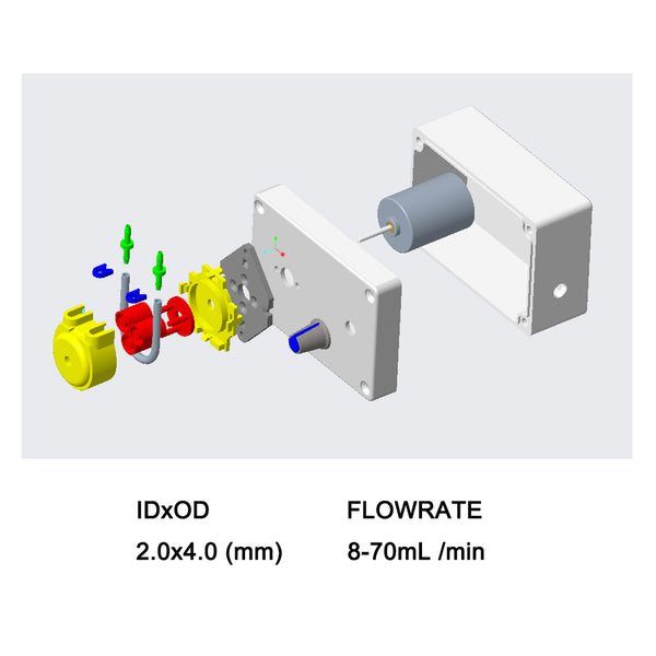 Gikfun 12V Adjustable Peristaltic Dosing Pump Liquid Metering Pump with Adapter for Aquarium Lab Analytical