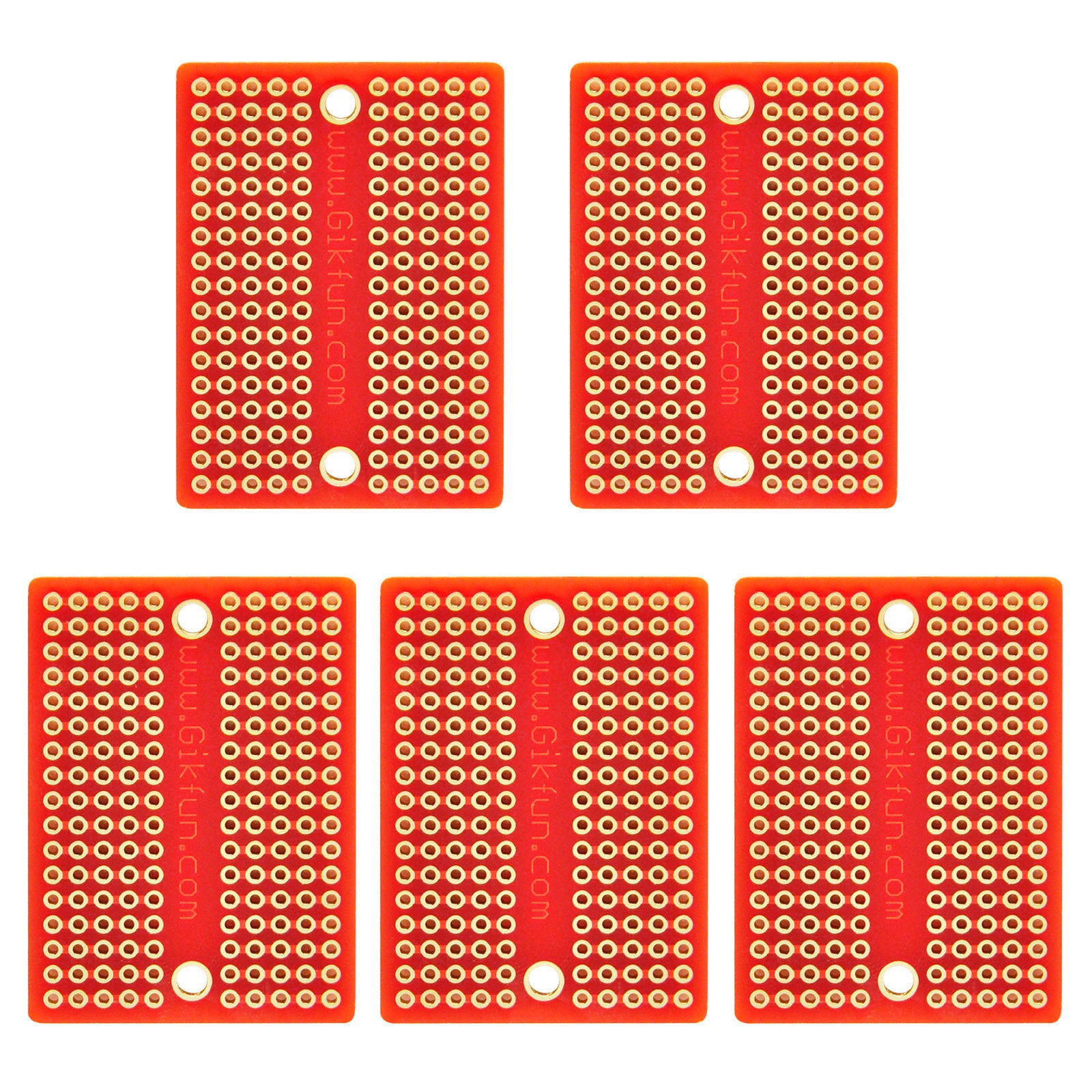 Gikfun Mini Solder-able Breadboard Gold Plated Finish Proto Board PCB for Arduino Electronic DIY (Pack of 5PCS)